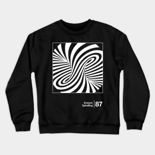 Erasure - Spiralling / Minimal Style Graphic Artwork Crewneck Sweatshirt